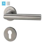 HAFELE STAINLESS STEEL LEVER HANDLE SET - PREMIUM RANGE (ชุดมือจับก้านโยกประตูสแตนเลสสตีล ร่นพรีเมียม) 499.10.126