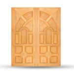 บานประตูไม้สักอบแห้ง (บานคู่) SD077