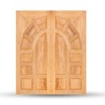 บานประตูไม้สักอบแห้ง (บานคู่) TD002