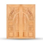 บานประตูไม้สักอบแห้ง (บานคู่) TD003