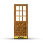 บานประตูไม้สักอบแห้ง เกรดA SD005