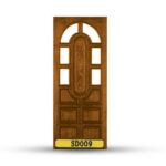 บานประตูไม้สักอบแห้ง เกรดA SD009