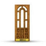 บานประตูไม้สักอบแห้ง เกรดA SD013