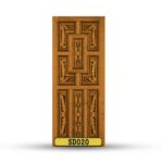 บานประตูไม้สักอบแห้ง เกรดA SD020