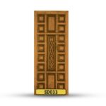 บานประตูไม้สักอบแห้ง เกรด A  SD033