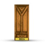 บานประตูไม้สักอบแห้ง เกรด A SD034