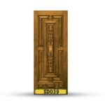 บานประตูไม้สักอบแห้ง เกรด A  SD039