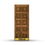 บานประตูไม้สักอบแห้ง เกรด A  SD048