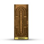 บานประตูไม้สักอบแห้ง เกรด A  SD053