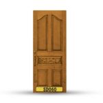 บานประตูไม้สักอบแห้ง เกรด A  SD060