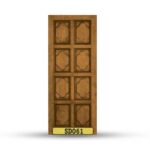บานประตูไม้สักอบแห้ง เกรด A  SD061