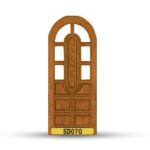 บานประตูไม้สักอบแห้ง เกรด A  SD070