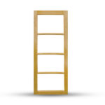 บานประตูไม้เนื้อเเข็งอบแห้ง เกรดA KD015