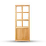 บานประตูไม้เนื้อเเข็ง กุลพันธ์10