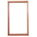 วงกบหน้าต่างไม้โปโล่แดง อบแห้ง 1ช่องเปิด