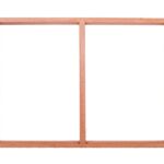 วงกบหน้าต่างไม้โปโล่เเดงอบแห้ง 2ช่องเกล็ด