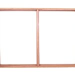 วงกบหน้าต่างไม้โปโล่เเดงอบแห้ง 1ช่องเปิด