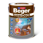 สีย้อมพื้นไม้ เบเยอร์ ซูปเปอร์เดค สีทาพื้นไม้ภายนอก ฟิล์มสีมีความเงางาม หนาแกร่ง สูงสุด ในระบบสีย้อมพื้นไม้